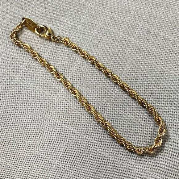 American Showcase Jewelry Vintage American Showcase Gold Tone Rope